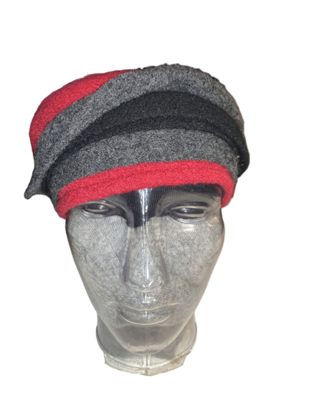 Women's ANDRE Diffusion One Size Wool layered Hat Red Gray Black